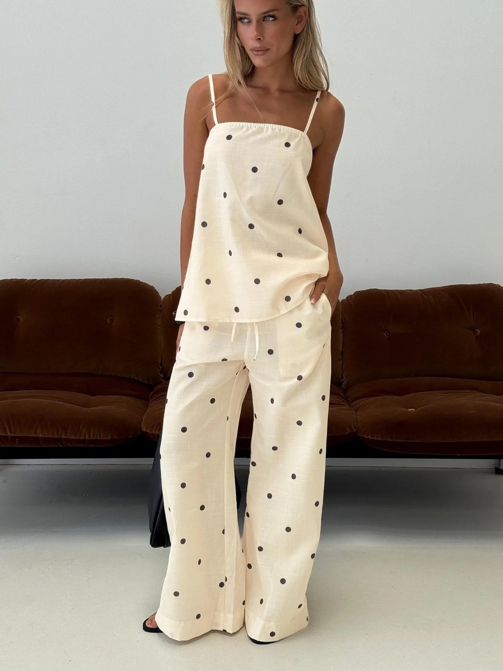 Princess Polly Tie Waist Polka Dot Set